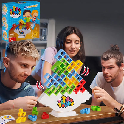 Family Board Game Stacking Block Game Fun All Ages