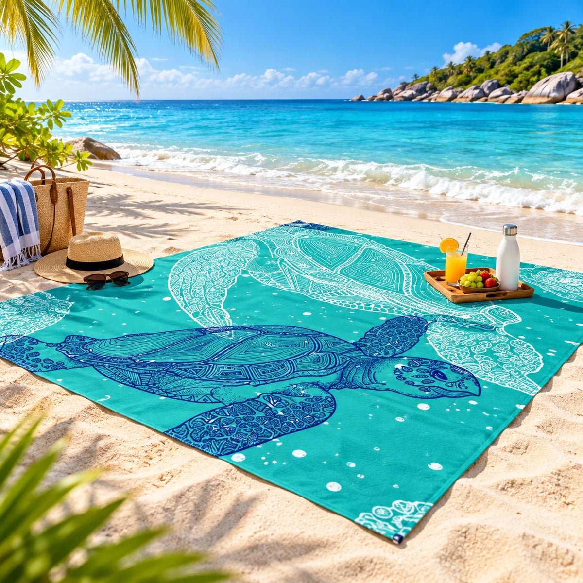 Sandproof Beach Blanket Outdoor Travel Picnics