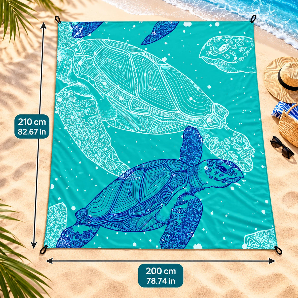 Sandproof Beach Blanket Outdoor Travel Picnics