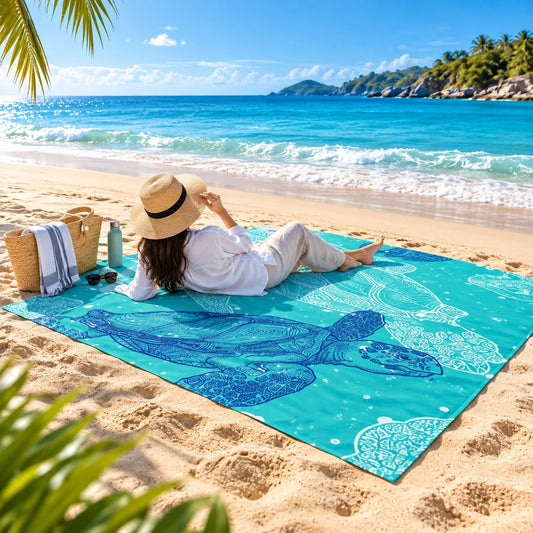 Sandproof Beach Blanket Outdoor Travel Picnics