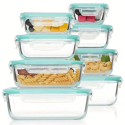 Meal Prep Containers Glass Food Storage Airtight Lids