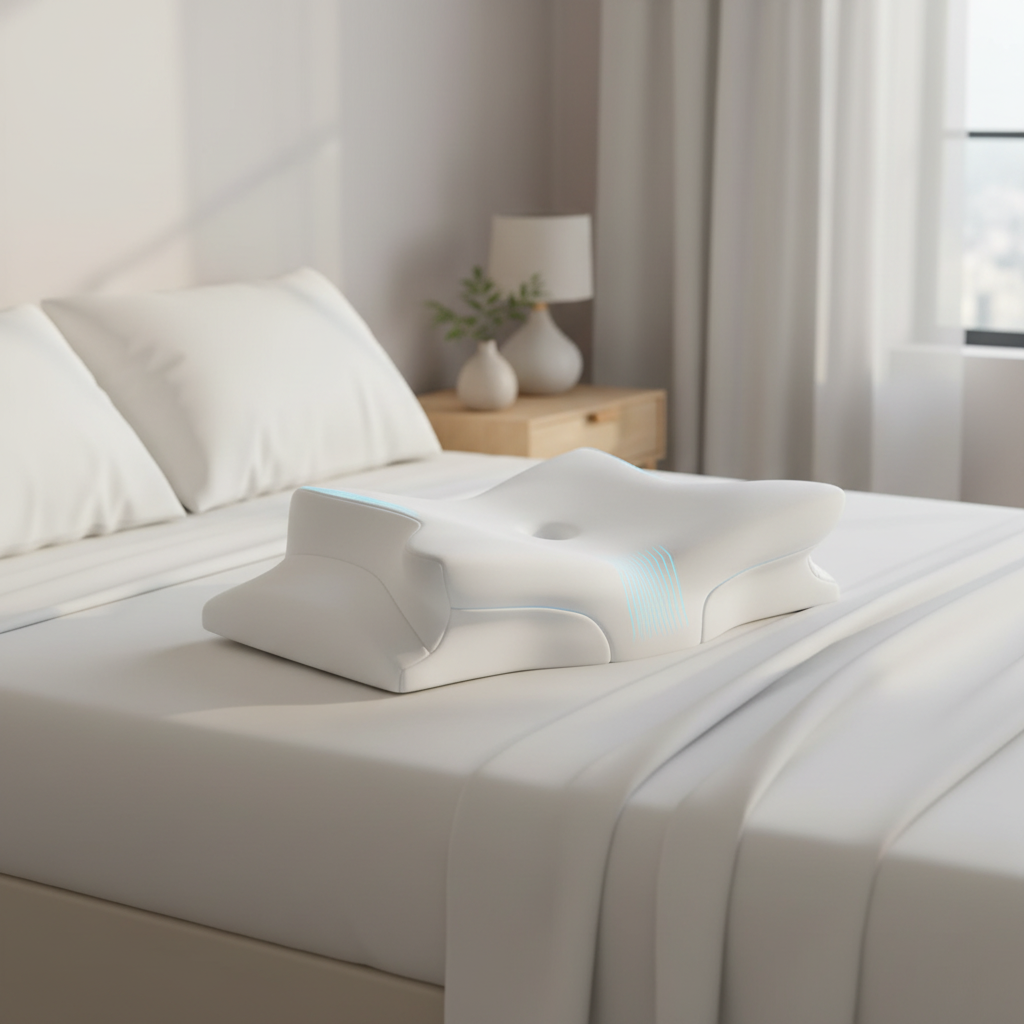Memory Foam Ergonomic Sleep Support Pillow Anti Snore - Image 1