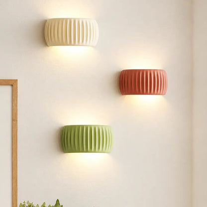 French Resin Wall Lamp | Textured Modern Sconce