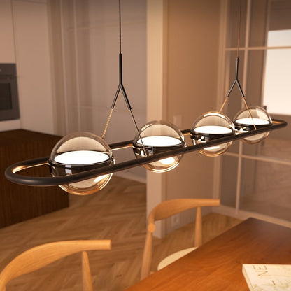 Modern Pendant Light Adjustable Sleek Design Dining Room