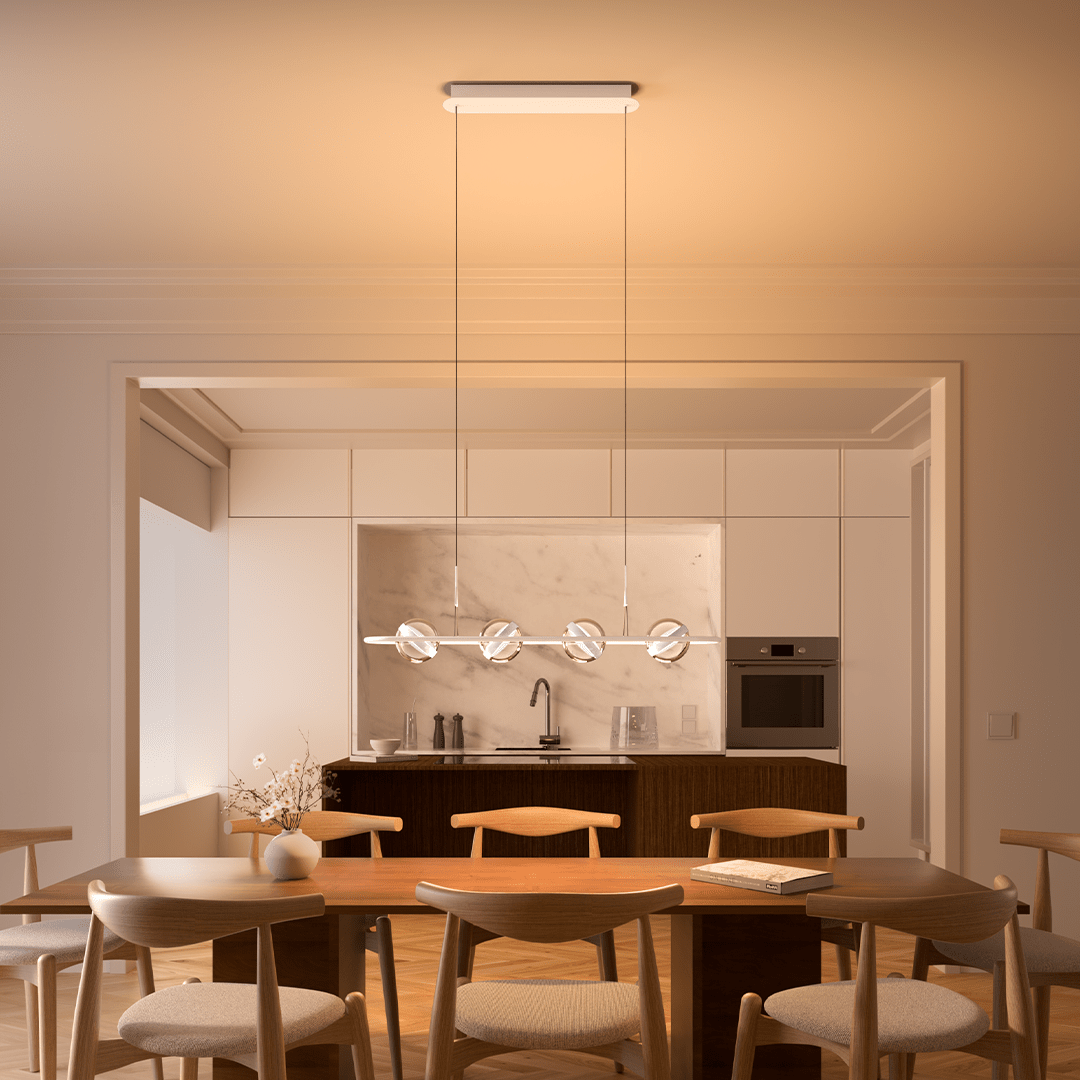 Modern Pendant Light Adjustable Sleek Design Dining Room - Image 8