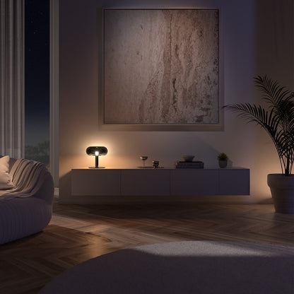 Modern Table Lamp Crystal LED Touch Dimmable Base Glass