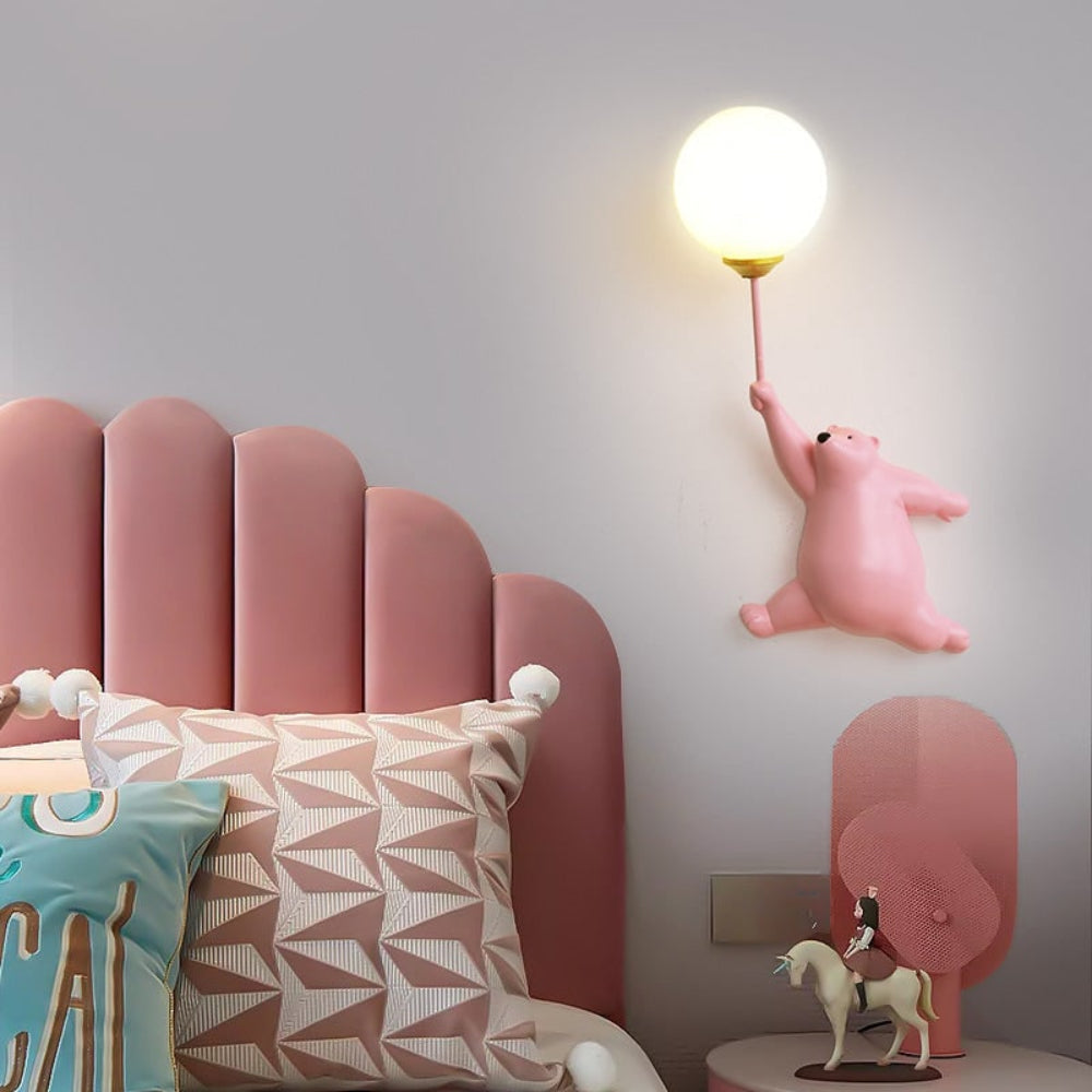 Modern Wall Lamp Cute Bear Design Home Decor Accent - Image 16