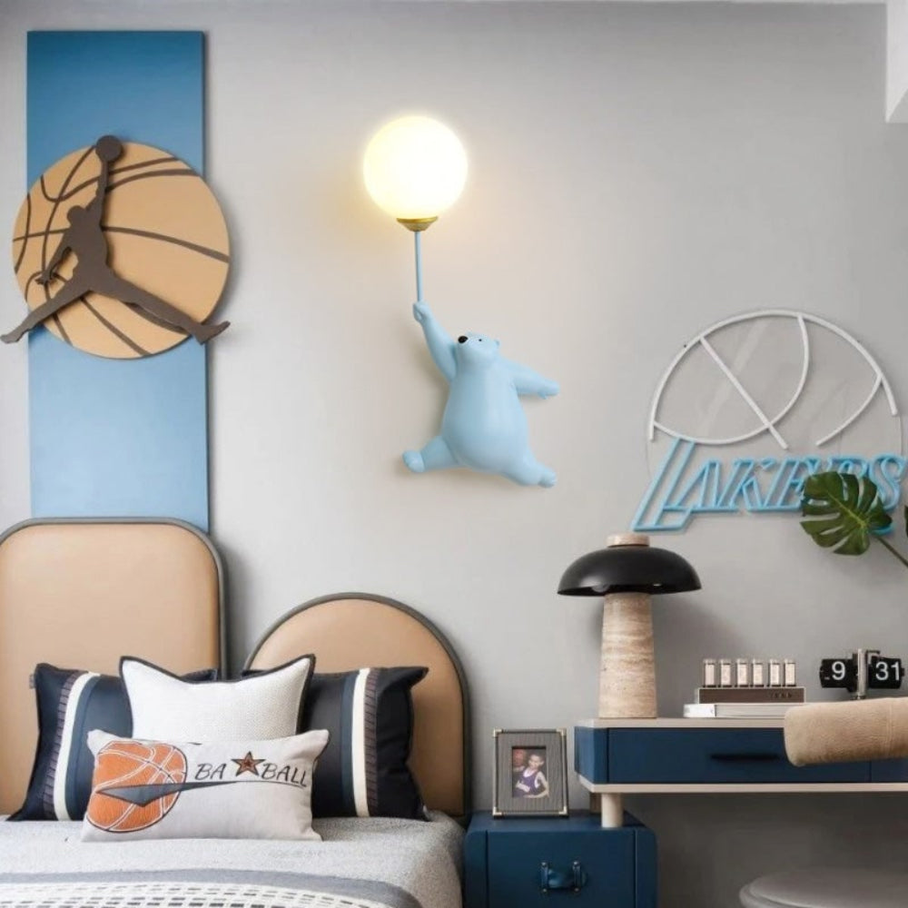 Modern Wall Lamp Cute Bear Design Home Decor Accent - Image 17