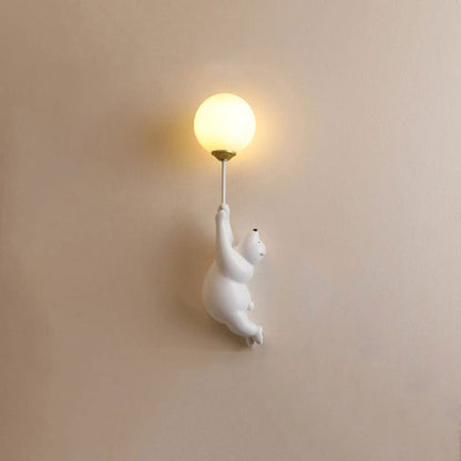 Modern Wall Lamp Cute Bear Design Home Decor Accent
