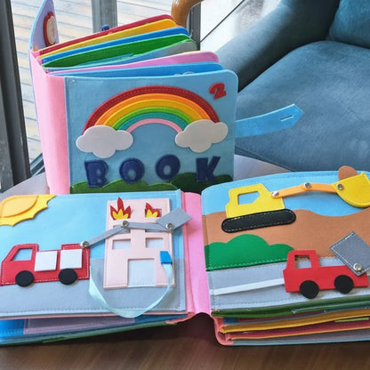 Busy Book Montessori Felt Activity Book Toddler Learning