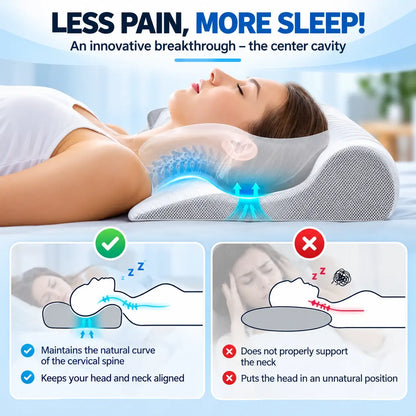 Contoured Side Sleepers Neck Pillow