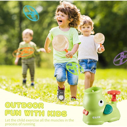 Outdoor Play Equipment Flying Disc Launcher Fun Activity