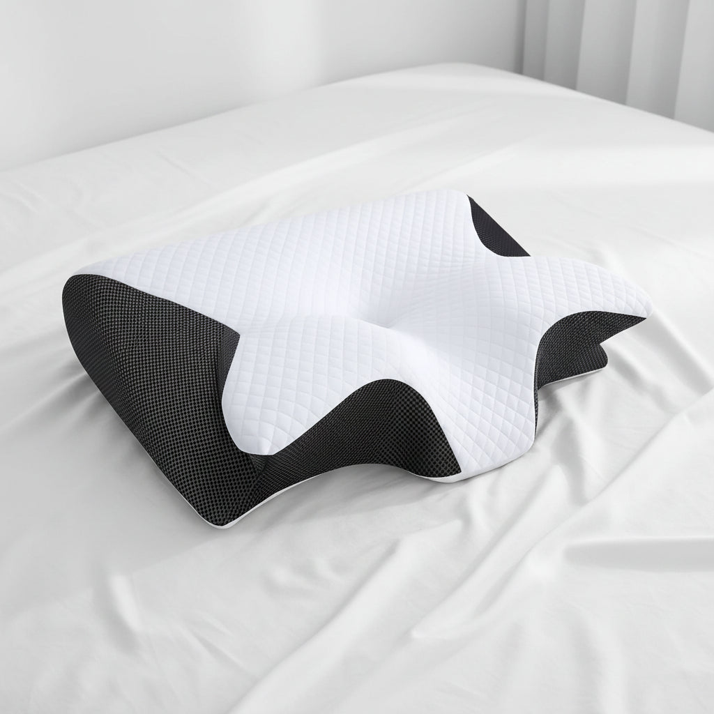 Pillow Side Sleepers Memory Foam Ergonomic Design - Image 1