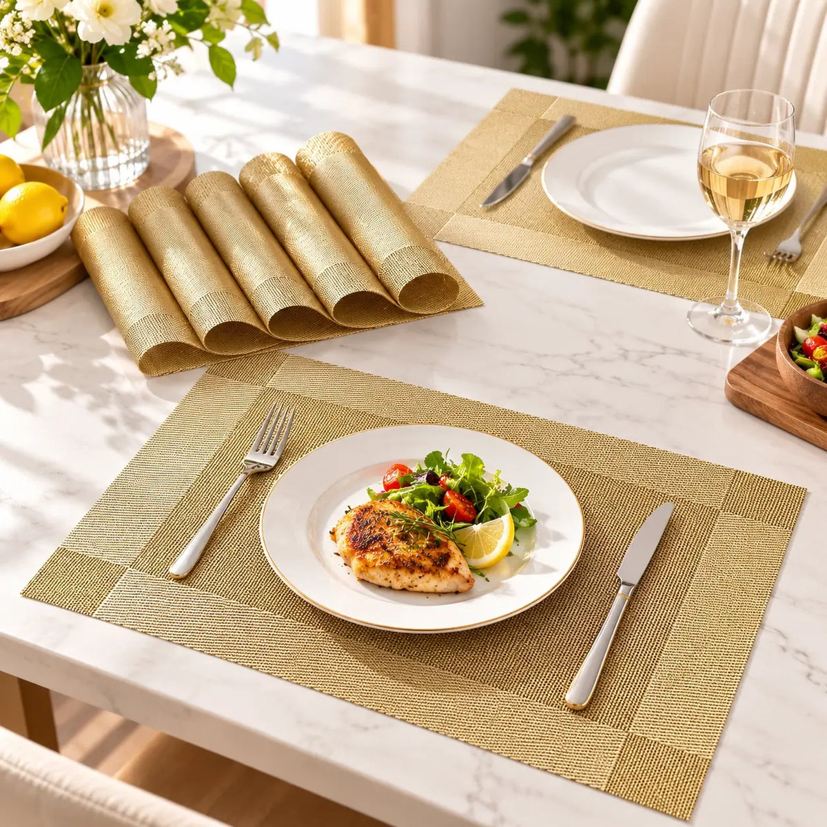 PlaciMat | Heat-Resistant PVC Placemats | Washable & Non-Slip Table Mats
