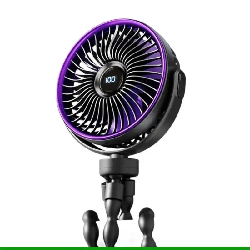 Portable Battery Operated Clip-On Fan Adjustable Foldable - Image 8