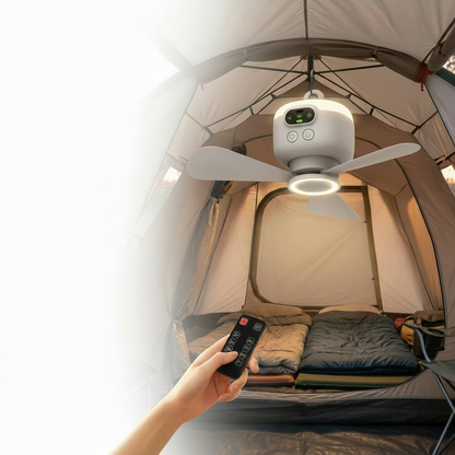 Portable Fan Camping Remote Control Hanging Hook - Image 1