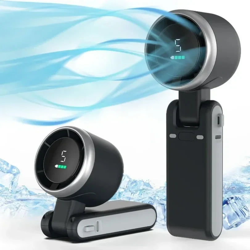 Portable Fan Neck Handheld Rechargeable Clip-On Mini Fan - Image 2
