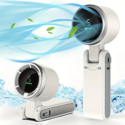 Portable Fan Neck Handheld Rechargeable Clip-On Mini Fan - Image 7