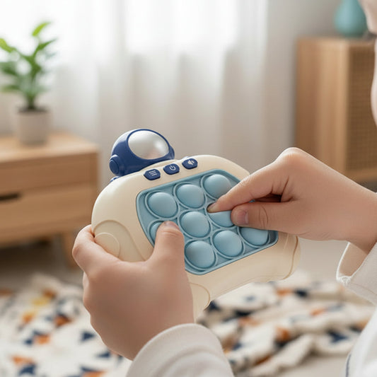 Portable Game Console Pop It Reflex Game Fun Push Bubble Toy - Image 1