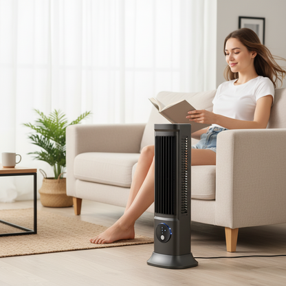 Portable Tower Cooling Fan Oscillating LED Display - Image 1