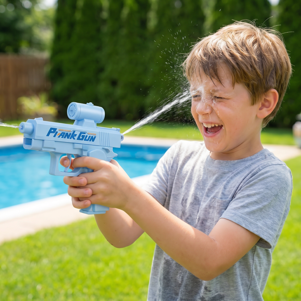 Prank Water Gun Kids Toy Double Sided Splash Shooter - Image 1
