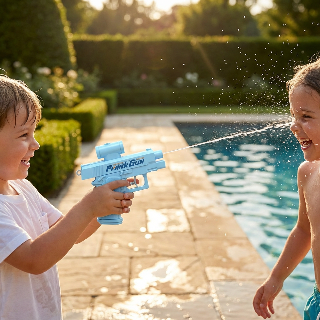 Prank Water Gun Kids Toy Double Sided Splash Shooter - Image 7