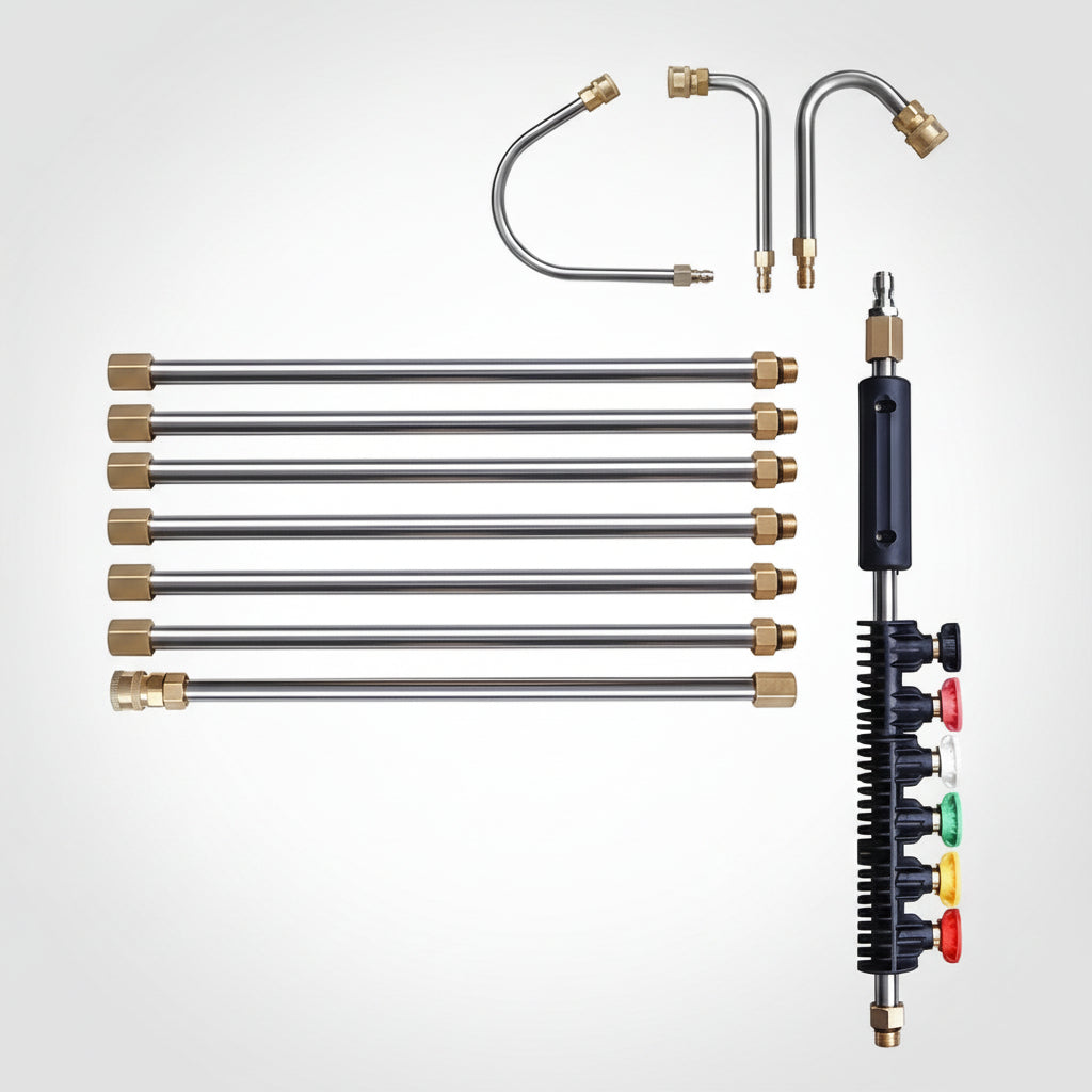 Pressure Washer Extension Wand Telescoping Long Reach - Image 1
