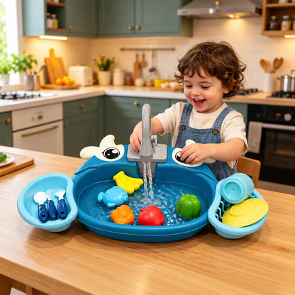 Speelgoedkeukenset met wasbak voor kinderen