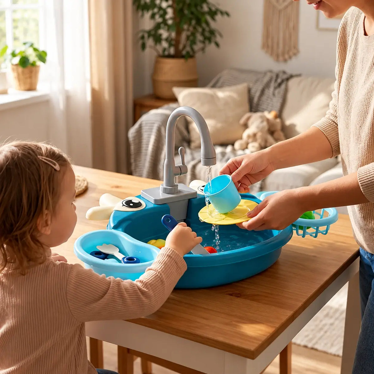 Speelgoedkeukenset met wasbak voor kinderen