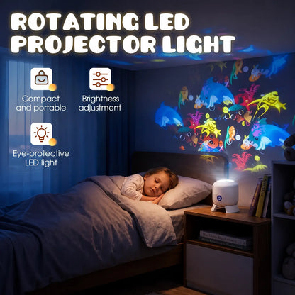 Night Light Projector Rotating Ocean Room Lamp