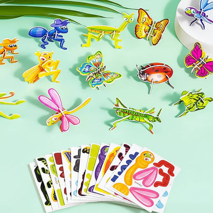 Kids 3D Cartoon Puzzle Set Animal Educational Toy