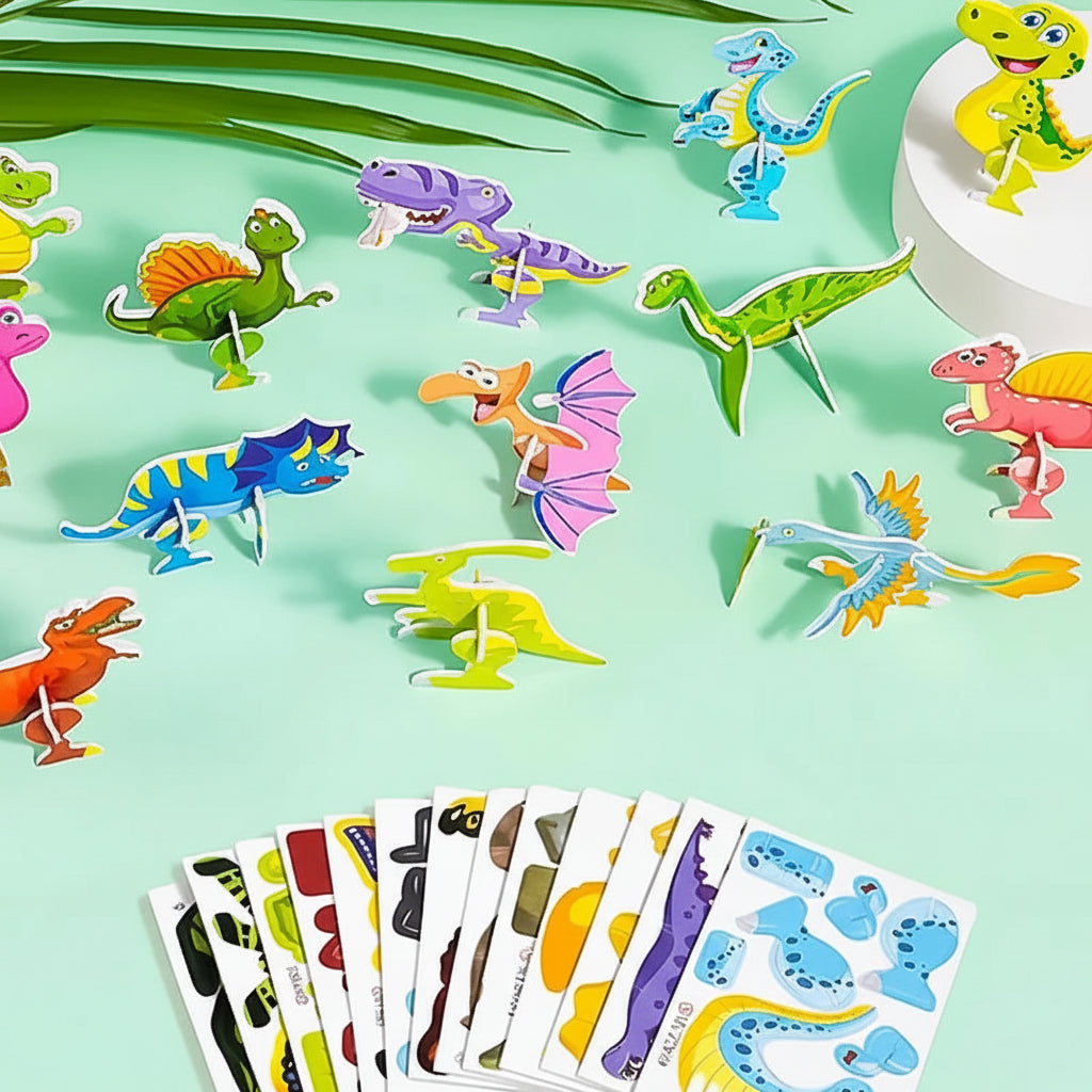 Kids 3D Cartoon Puzzle Set Animal Educational Toy