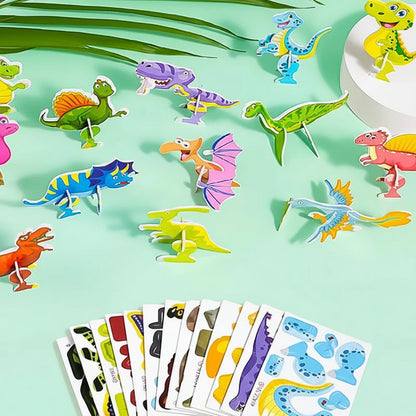 Kids 3D Cartoon Puzzle Set Animal Educational Toy