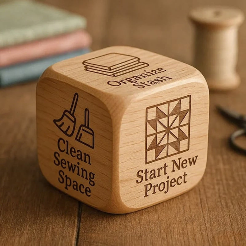 Quilting Decision Dice Creative Crafting Solid Wood Craft - Image 3
