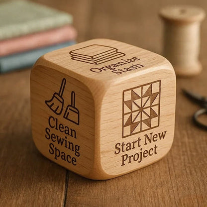 Quilting Decision Dice Creative Crafting Solid Wood Craft - Image 3
