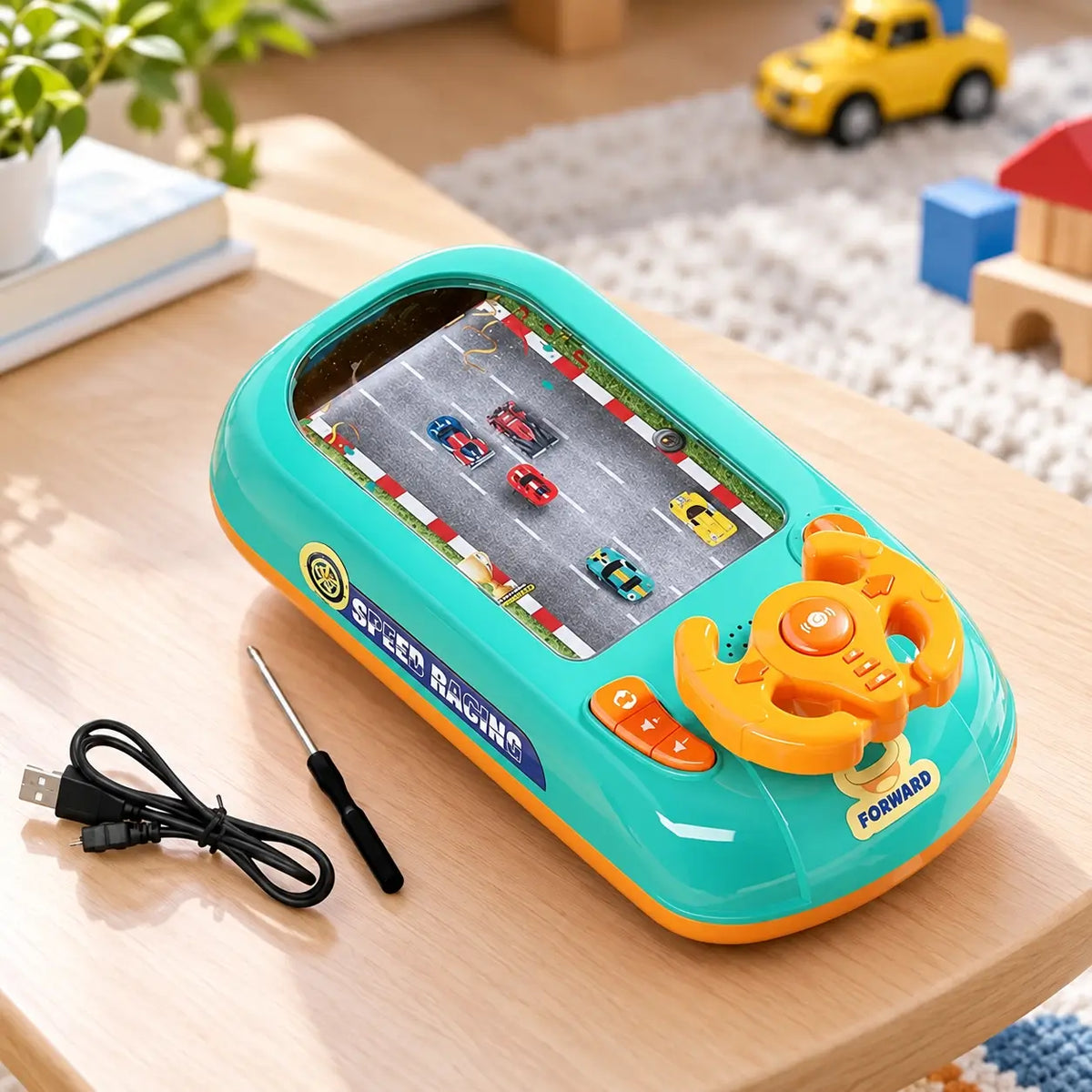 Racing Game Console Interactive Steering Wheel Toy
