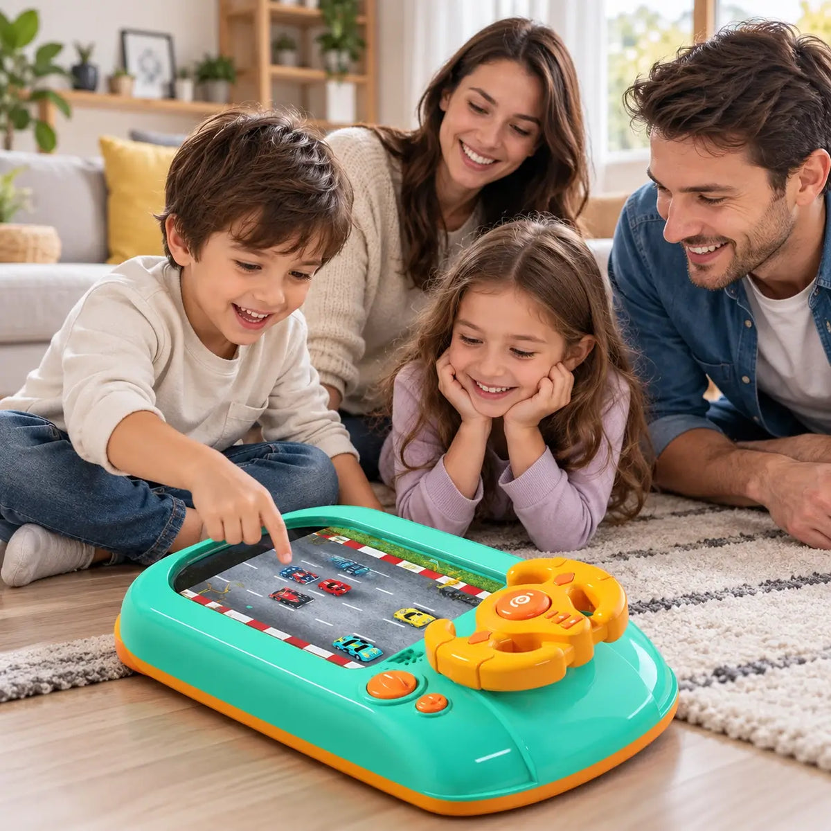 Racing Game Console Interactive Steering Wheel Toy