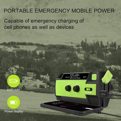 Emergency Radio Hand Crank Portable Survival Device