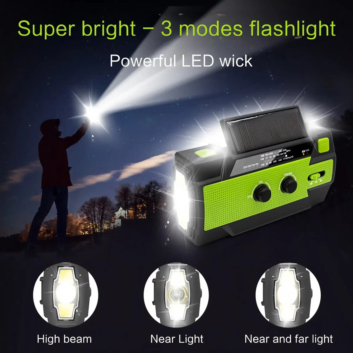 Emergency Radio Hand Crank Portable Survival Device