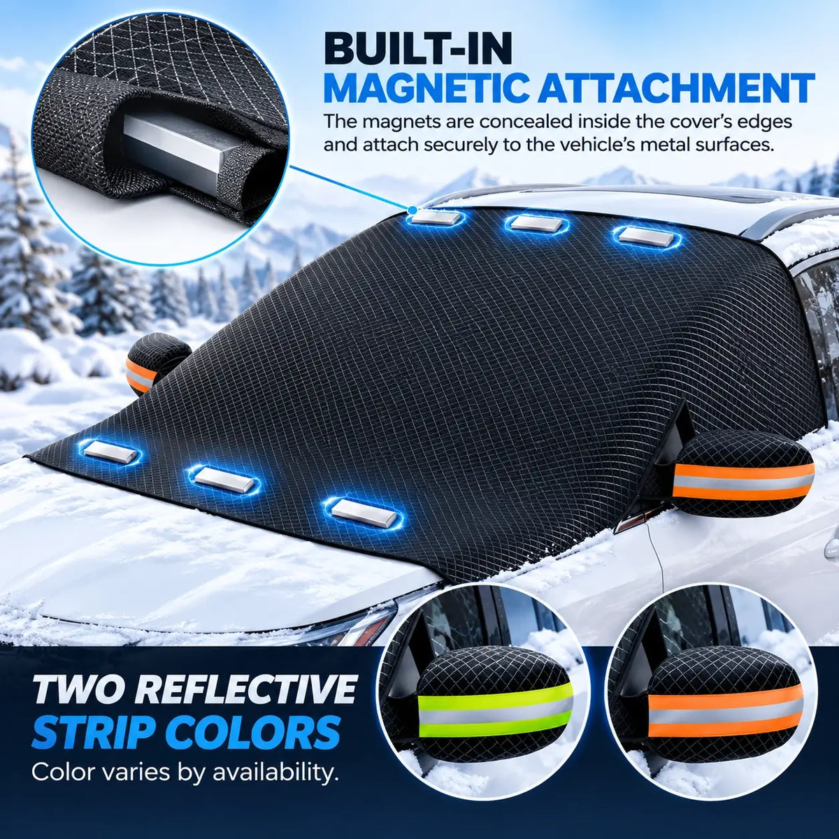 Windshield Snow Cover Magnetic Oxford Fabric Ice Protection