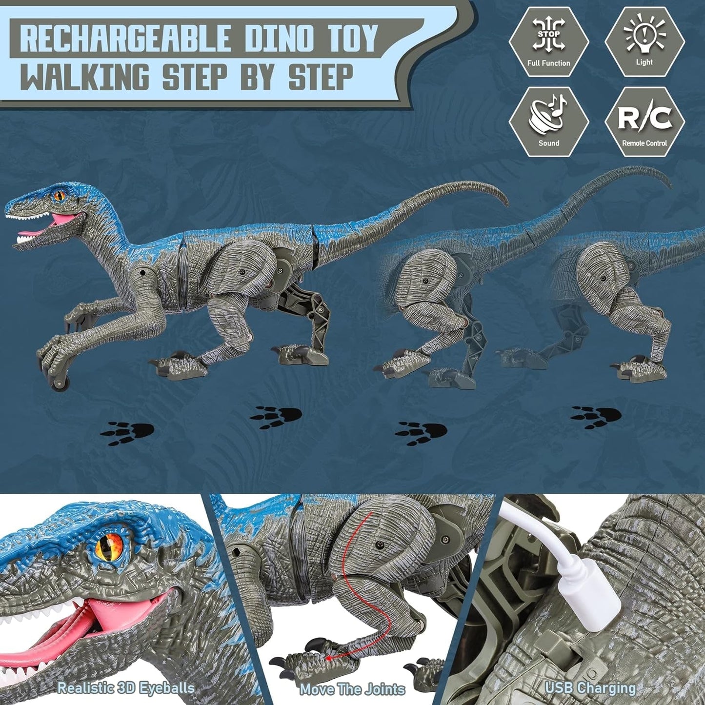 Remote Control Dinosaur Sound Realistic