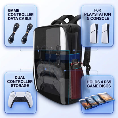 PS5 Console Travel Backpack with Controller Storage