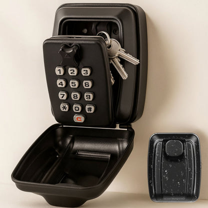 Key Lock Box Wall Mounted Outdoor Waterproof Combination Safe