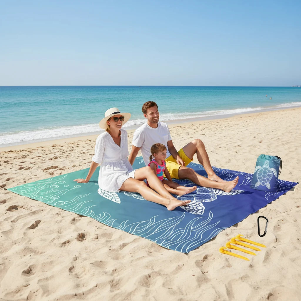 Sandproof Beach Blanket Outdoor Travel Picnics - Image 8