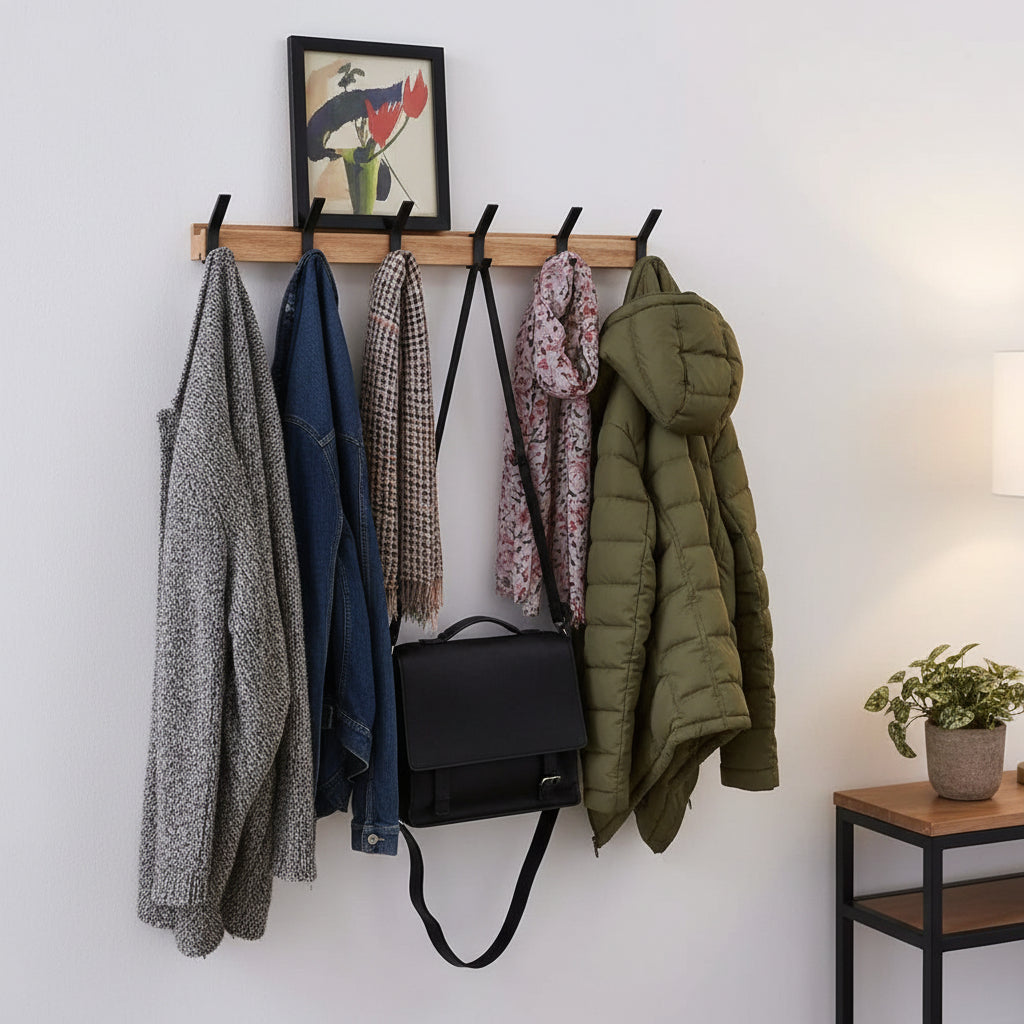 Scandinavian Design Coat Hanger Wall Coat Rack Hooks - Image 1