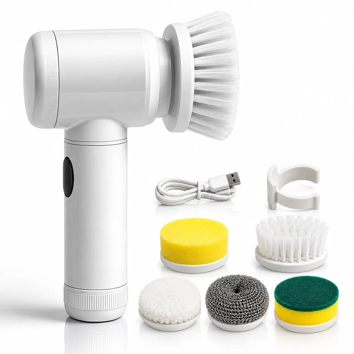 Electric Scrubber Rotary Cleaning Brush Household Tool