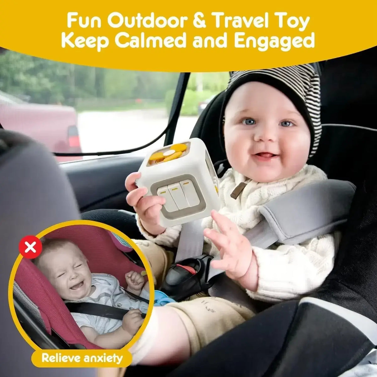 Activity Cube Sensory Toy Toddler Learning Busy Cube Toy