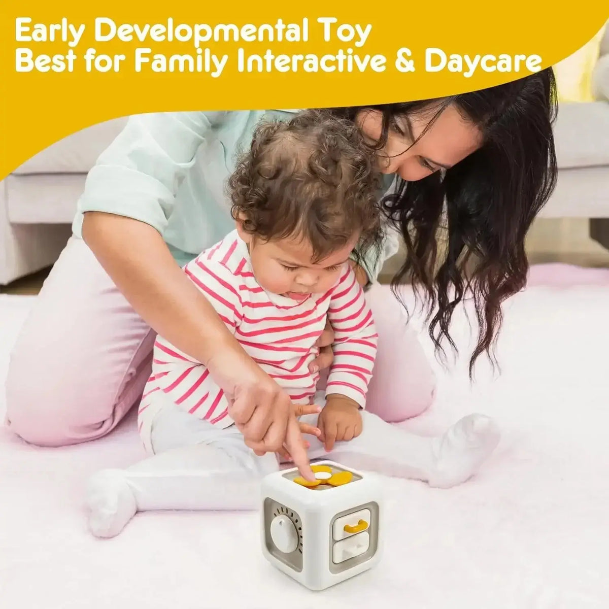 Activity Cube Sensory Toy Toddler Learning Busy Cube Toy