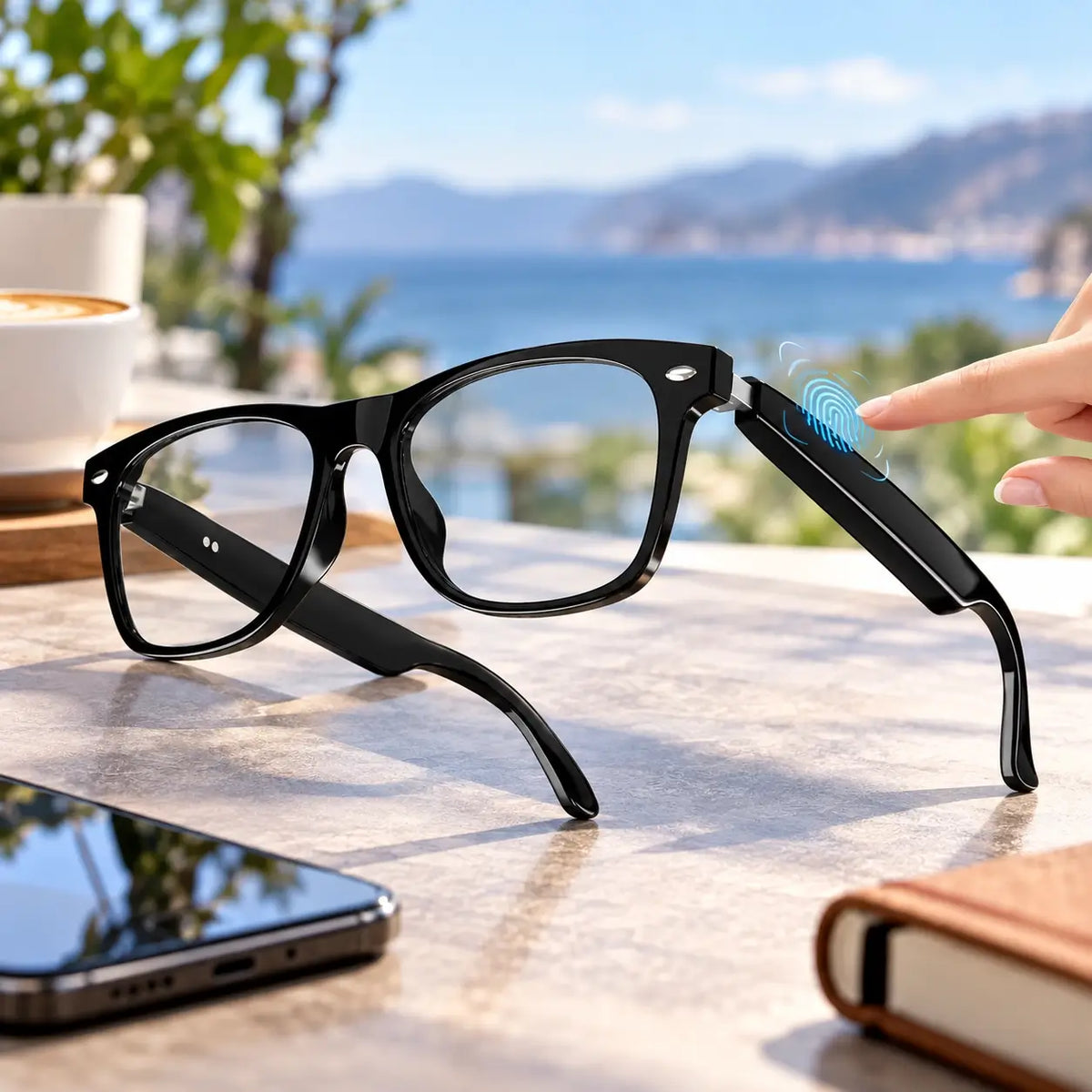 Smart Audio Glasses with Open-Ear Design and Voice Control