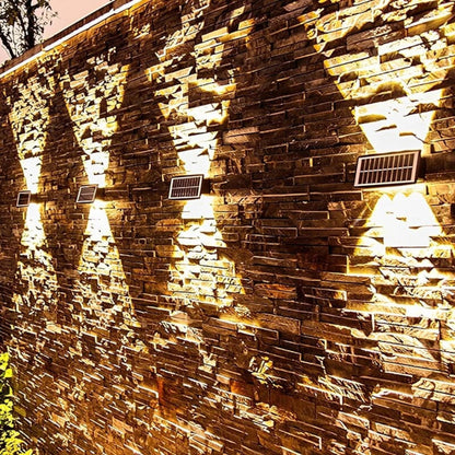 Solar Powered Outdoor Lighting Wall Garden Accent